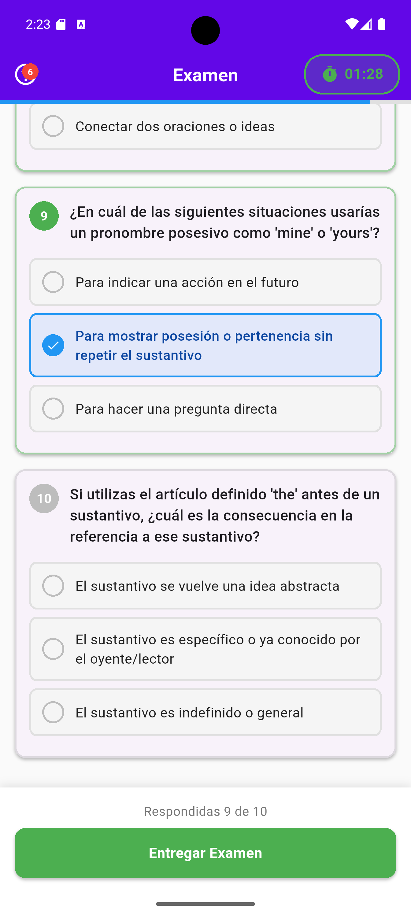 Aprobados exam